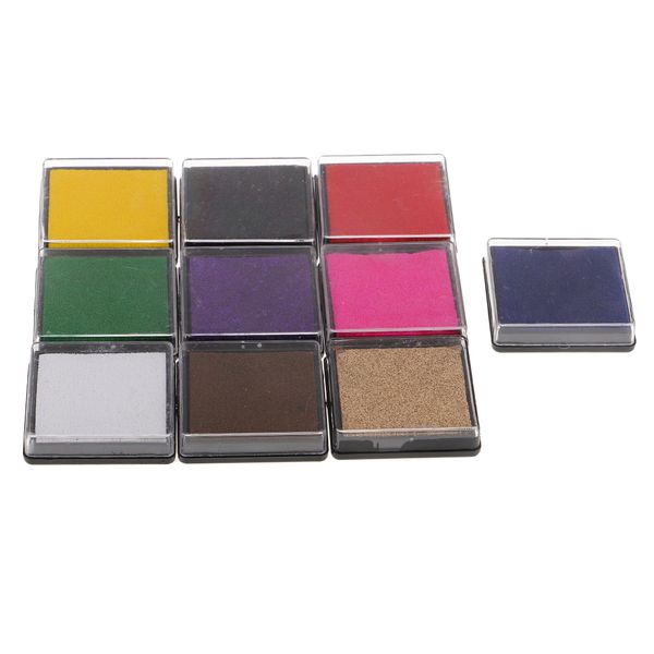 10 colors mini 4cm ink pads stamps paints for wedding party finger painting crafts card making toys 
10 colors mini 4cm ink pads stamps paints for wedding party finger painting crafts card making toys