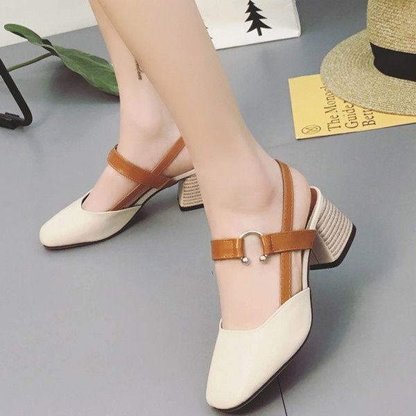 women's summer 2020 new square head thick heel retro shoes fashion mary jane high heels shoes, Black
women's summer 2020 new square head thick heel retro shoes fashion mary jane high heels shoes, Black