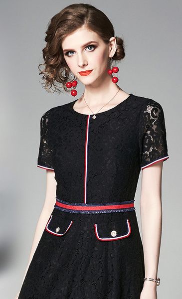 2020gg new designer lace dress slim temperament star with the same luxury black lace, ing, Black;gray
2020gg new designer lace dress slim temperament star with the same luxury black lace, ing, Black;gray