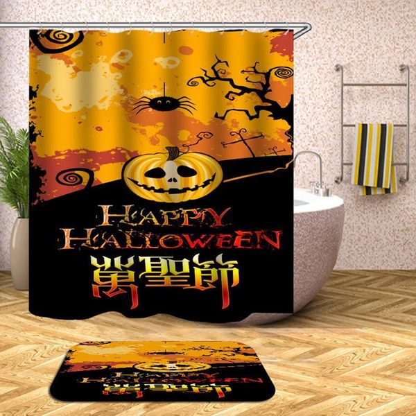 150*180cm halloween shower curtain horror ghost pumpkin moon bathroom shower curtain mat waterproof curtains with hooks 10styles gga2829
150*180cm halloween shower curtain horror ghost pumpkin moon bathroom shower curtain mat waterproof curtains with hooks 10styles gga2829