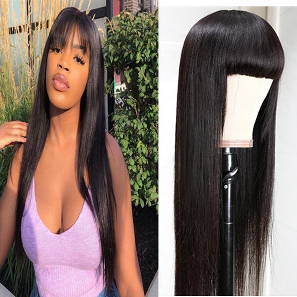 peruvian hair straight human hair wigs with bangs brazilian none lace wigs indian hair malaysian body wave for black women fast shipping, Black;brown
peruvian hair straight human hair wigs with bangs brazilian none lace wigs indian hair malaysian body wave for black women fast shipping, Black;brown