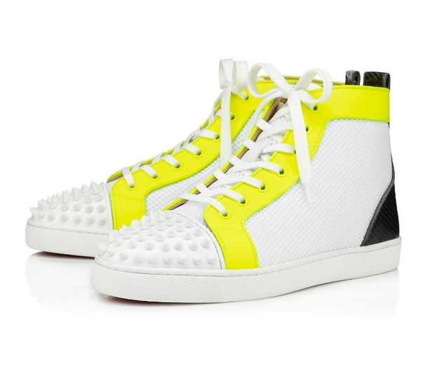 fashion flat spikes orlato high-sneakers mesh spikes leather red bottom fashion casual walking sneaker shoes sneakers unisex35-46, Black
fashion flat spikes orlato high-sneakers mesh spikes leather red bottom fashion casual walking sneaker shoes sneakers unisex35-46, Black