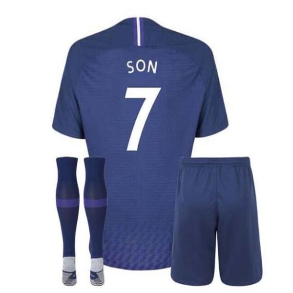 thailand kane son spurs kids kit soccer jersey lucas eriksen dele 19 20 tottenhames home away 3rd white blue football jerseys
