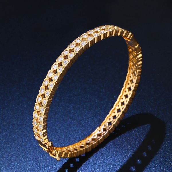 fashion micro pave zircon creative bangle temperament women's bracelet party fine gorgeous jewelry wrist decoration, Black
fashion micro pave zircon creative bangle temperament women's bracelet party fine gorgeous jewelry wrist decoration, Black