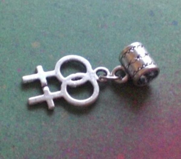 gay pride charm double venus symbol lesbian dangle pendant vintage silver for bracelet fashion jewelry making accessories new
gay pride charm double venus symbol lesbian dangle pendant vintage silver for bracelet fashion jewelry making accessories new
