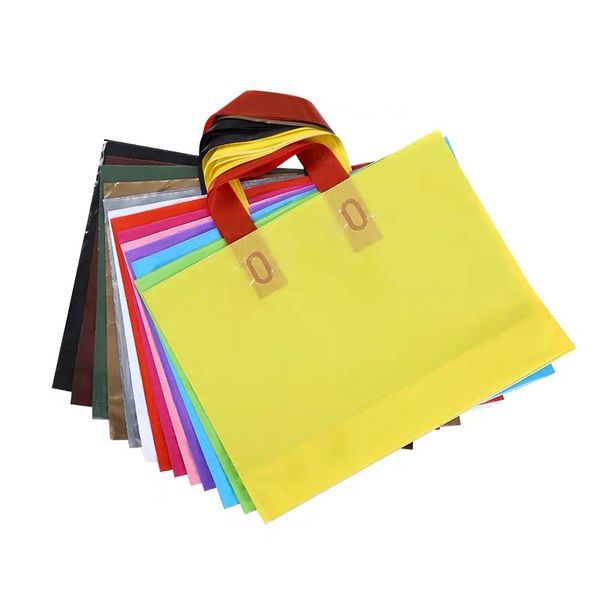 30pcs large 10 colors party favors thicken plastic wedding loop handle bag clothing plastic carry bag blank gift shopping bags
30pcs large 10 colors party favors thicken plastic wedding loop handle bag clothing plastic carry bag blank gift shopping bags