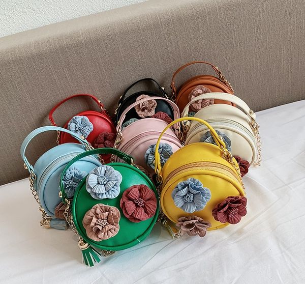children handbags girls cute 3d flower messenger bag princess shoulder bags kids chain round shape bag, Black
children handbags girls cute 3d flower messenger bag princess shoulder bags kids chain round shape bag, Black