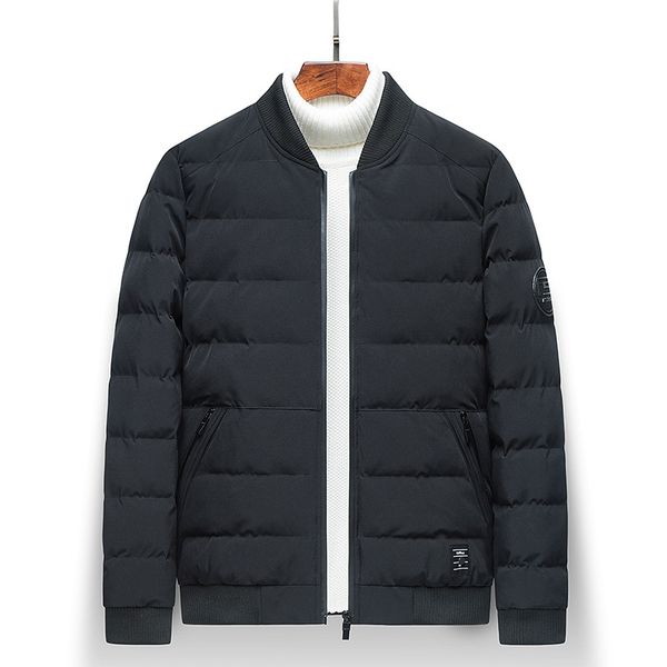 men's jacket winter cotton-padded clothes teenager casual baseball collar coat-style down feather cotton-padded clothes youth, Black
men's jacket winter cotton-padded clothes teenager casual baseball collar coat-style down feather cotton-padded clothes youth, Black