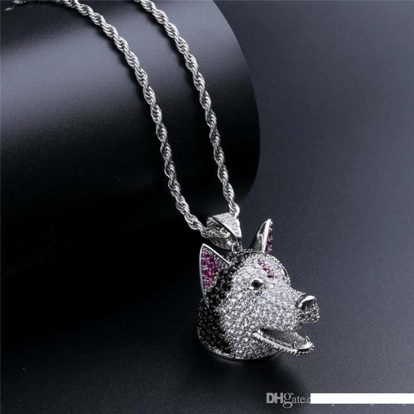 cool menhip hop necklace jewelry 18k white gold plated cz dog head pendant necklace for men bar dj necklace, Silver
cool menhip hop necklace jewelry 18k white gold plated cz dog head pendant necklace for men bar dj necklace, Silver