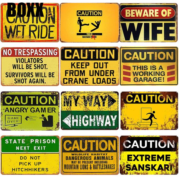 caution plaque metal vintage tin sign pin up shabby chic decor metal signs vintage bar decoration metal poster pub plate art painting
caution plaque metal vintage tin sign pin up shabby chic decor metal signs vintage bar decoration metal poster pub plate art painting
