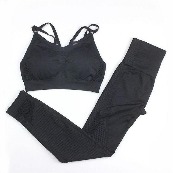 gym 2 piece set workout clothes for women sports bra and leggings set sports wear for women gym clothing athletic yoga, White;black