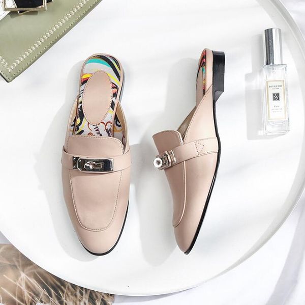 brand designer luxury women slippers 2020 new genuine leather fashion leisure flat shoes most popular europe work party lady slippers, Black
brand designer luxury women slippers 2020 new genuine leather fashion leisure flat shoes most popular europe work party lady slippers, Black