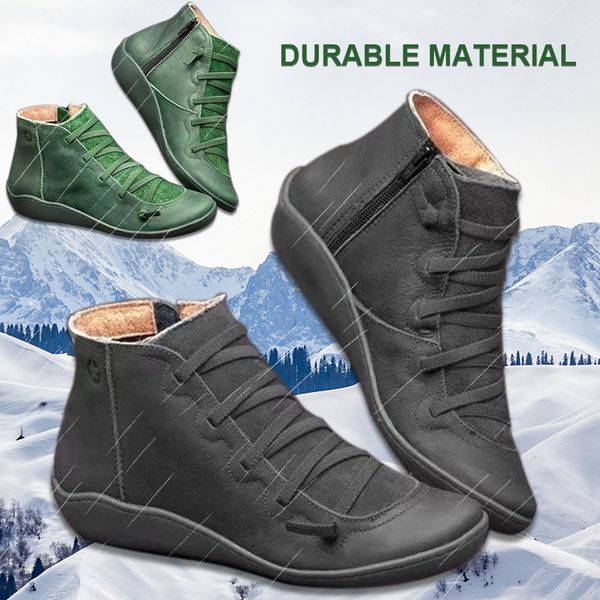 autumn winter women non slip arch support ankle boots retro flat heel daily platform british wind casual pu leather shoes 35-42, Black
autumn winter women non slip arch support ankle boots retro flat heel daily platform british wind casual pu leather shoes 35-42, Black