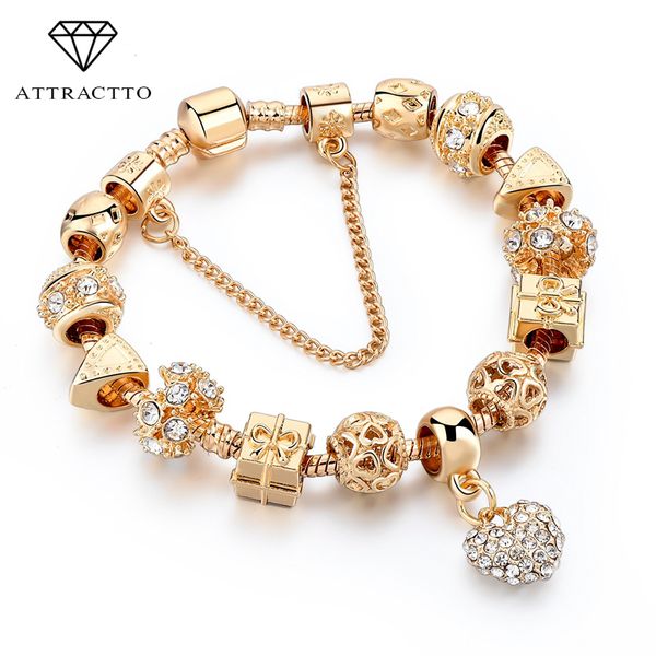 attractto fashion jewelry heart charm bracelets for women crystal beads gold bracelets&bangles for pulseira feminina sbr170009
attractto fashion jewelry heart charm bracelets for women crystal beads gold bracelets&bangles for pulseira feminina sbr170009