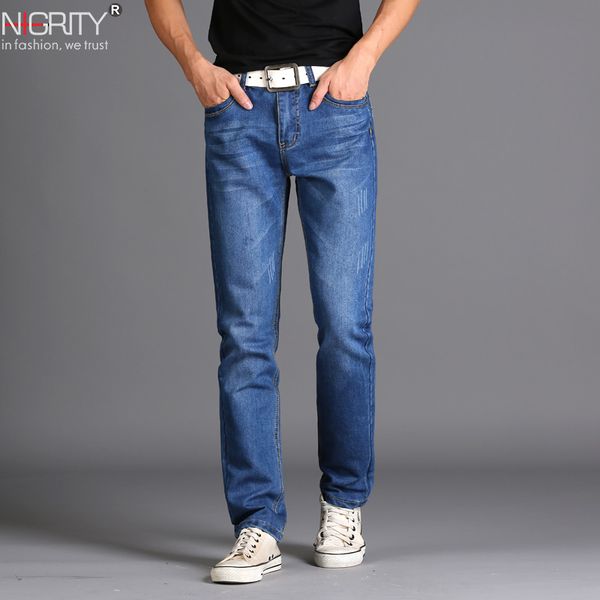 nigrity brand new men's fashion jeans jeans for young men sale men's pants casual slim straight trousers ing, Blue
nigrity brand new men's fashion jeans jeans for young men sale men's pants casual slim straight trousers ing, Blue