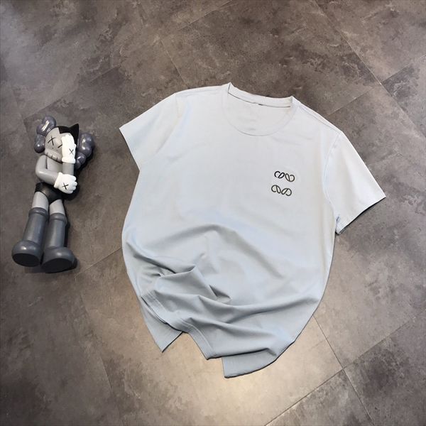 fashion ~ le wei men and women couples pure color embroidery small standard t-shirt t-shirt embroidery loose os haze blue casual short sleev, White
fashion ~ le wei men and women couples pure color embroidery small standard t-shirt t-shirt embroidery loose os haze blue casual short sleev, White