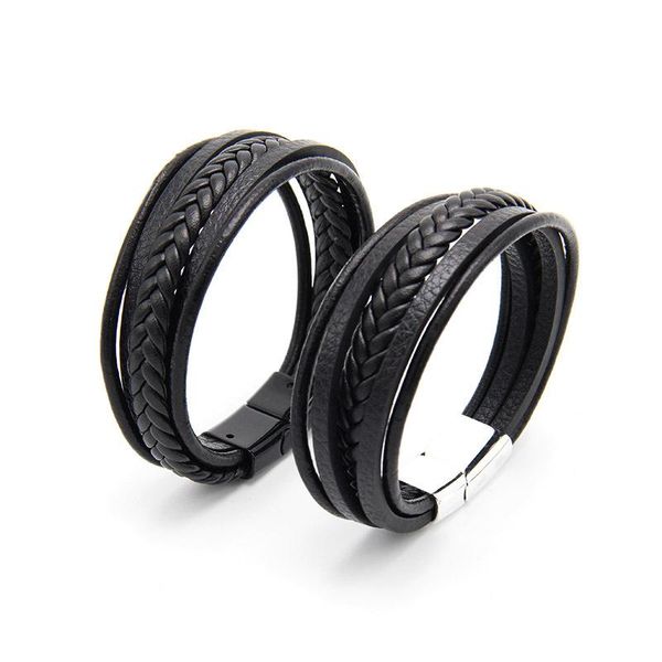 mens leather bracelet bangles men magnetic clasp cowhide weaving multi layer wrap bracelet fashion charm jewelry christmas gift
mens leather bracelet bangles men magnetic clasp cowhide weaving multi layer wrap bracelet fashion charm jewelry christmas gift