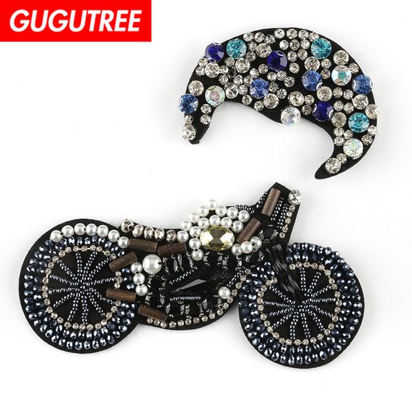 gugutree beaded embroidery motorcycle moon patch animal patches badges applique patches for clothing dk-108, Black
gugutree beaded embroidery motorcycle moon patch animal patches badges applique patches for clothing dk-108, Black