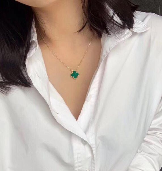 15style wholesale women necklace 925 sterling silver seiko edition double sided lucky four leaf grass 18k gold pendant necklace
15style wholesale women necklace 925 sterling silver seiko edition double sided lucky four leaf grass 18k gold pendant necklace