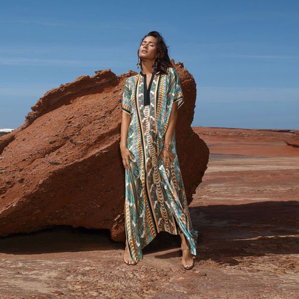 2020 quick-drying cover-up bohemian printed summer dress cotton tunic women plus size beach wear swim suit cover up kaftan q1047
2020 quick-drying cover-up bohemian printed summer dress cotton tunic women plus size beach wear swim suit cover up kaftan q1047