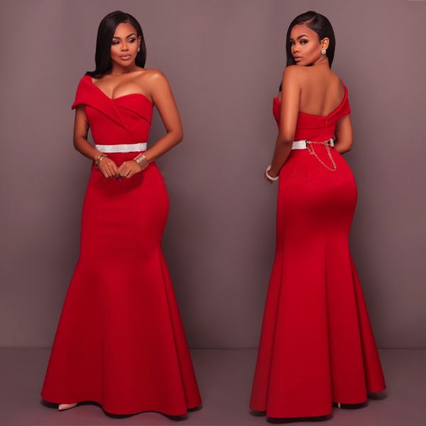 one-shoulder red dress summer backless floor-length women maxi long dress vestido festa evening party, Black;gray
one-shoulder red dress summer backless floor-length women maxi long dress vestido festa evening party, Black;gray