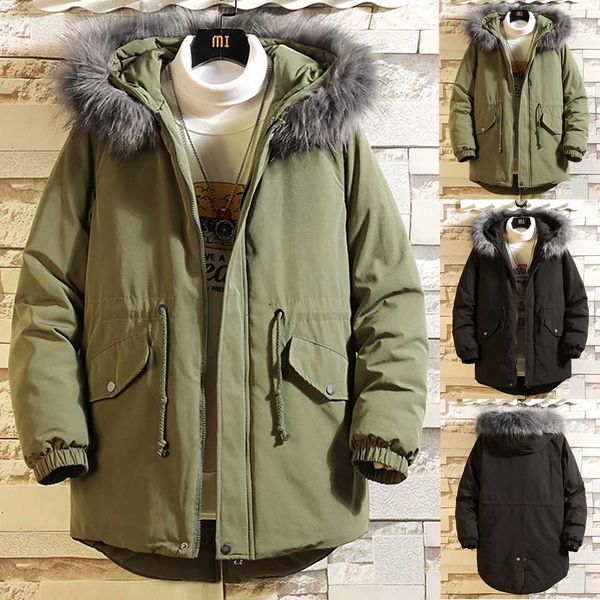 pure color men's coat winter outwear casual fashion zipper pockets coat long sleeve loose comfortble warm hoodie, Black;brown
pure color men's coat winter outwear casual fashion zipper pockets coat long sleeve loose comfortble warm hoodie, Black;brown
