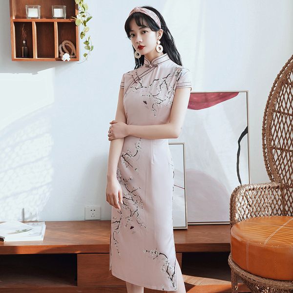 satin pink vintage lady qipao mandarin collar midi elegant cheongsam women print flower chinese dress bid size 4xl vestidos, Red
satin pink vintage lady qipao mandarin collar midi elegant cheongsam women print flower chinese dress bid size 4xl vestidos, Red