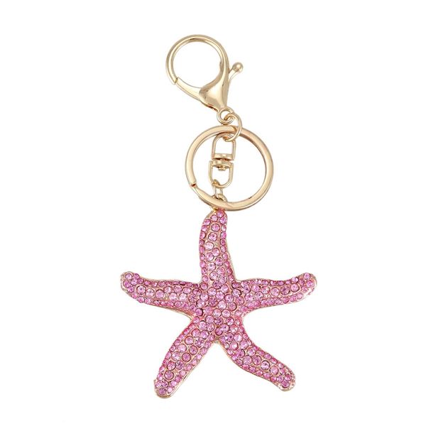 pretty sparkling starfish keychain keyring crystal rhinestones purse pendant handbag charm (pink, Silver
pretty sparkling starfish keychain keyring crystal rhinestones purse pendant handbag charm (pink, Silver