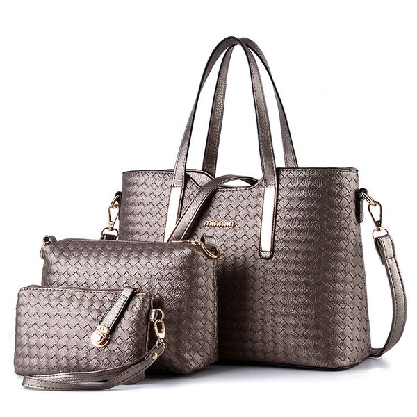 3pc/s wallet crossbody clutch & shoulder tote bag office fashion women woven leather handbag female large lapbag lady purse
3pc/s wallet crossbody clutch & shoulder tote bag office fashion women woven leather handbag female large lapbag lady purse