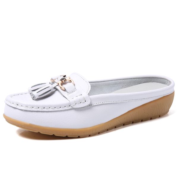 women's shoes large size leather semi-towing single shoes tassels set foot wedges with increased mother
women's shoes large size leather semi-towing single shoes tassels set foot wedges with increased mother