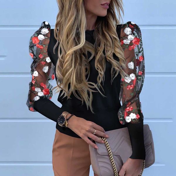 womail women s blouses 2019 perspective floral mesh sheer lantern long sleeve blouses casual round neck loose women shirt, White
womail women s blouses 2019 perspective floral mesh sheer lantern long sleeve blouses casual round neck loose women shirt, White