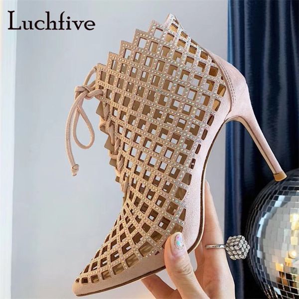 bling bling crystal ankle boots elegant pointed toe hollow out spring shoes women formal party shoes summer booties, Black
bling bling crystal ankle boots elegant pointed toe hollow out spring shoes women formal party shoes summer booties, Black