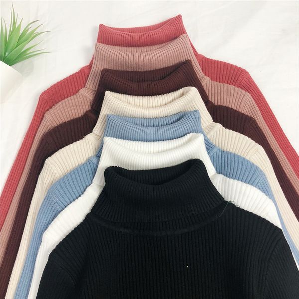 knitted women sweater candy color turtleneck loose autumn winter korean version sweater women slim bottoming shirt, White;black
knitted women sweater candy color turtleneck loose autumn winter korean version sweater women slim bottoming shirt, White;black