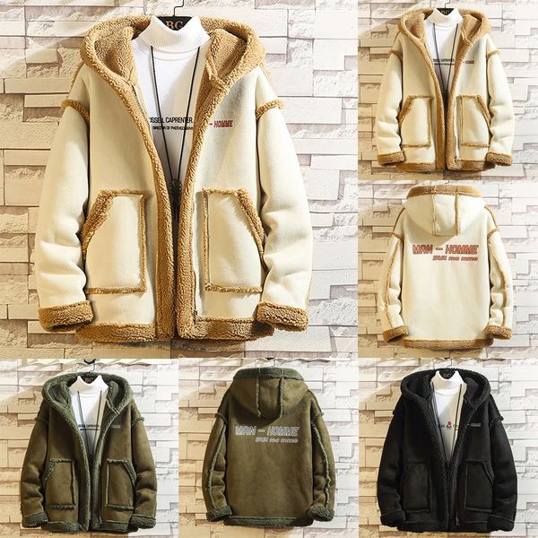 2019 selling products men's autumn solid color fleece casual fashion cardigan blouse coat new fashion autumn winter, Black 
2019 selling products men's autumn solid color fleece casual fashion cardigan blouse coat new fashion autumn winter, Black