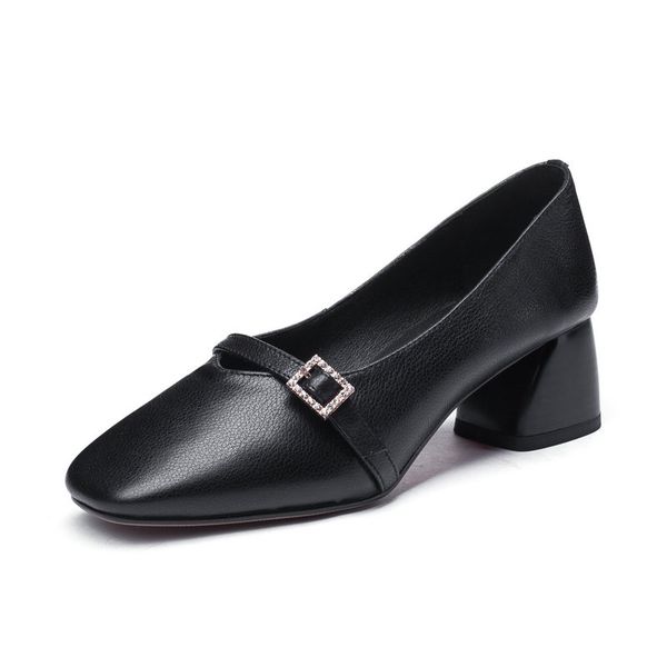 new women pumps fashion elegant sqaure high heel genuine leather shoes woman buckles slip on gladiator casual shoes, Black
new women pumps fashion elegant sqaure high heel genuine leather shoes woman buckles slip on gladiator casual shoes, Black