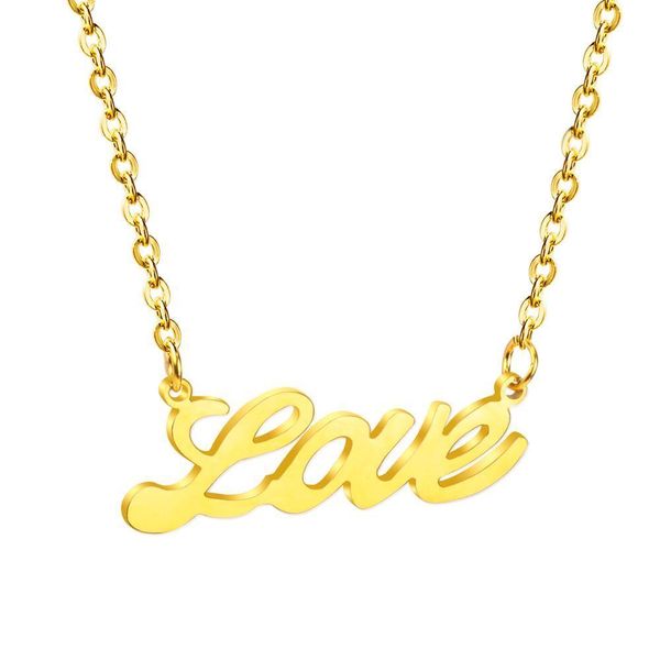 luxukisskids stainless steel word "love" pendants necklaces friend gift gold/silver/rose gold name letter neckalces wholesale
luxukisskids stainless steel word "love" pendants necklaces friend gift gold/silver/rose gold name letter neckalces wholesale