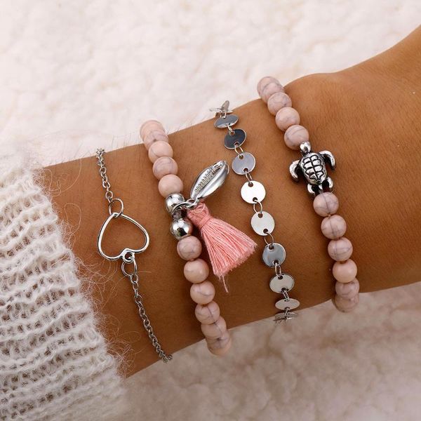 fashion jewelry with love english alphabet handmade tassel cute little turtle bracelet 4 piece set for female 48 hours delivery, Black
fashion jewelry with love english alphabet handmade tassel cute little turtle bracelet 4 piece set for female 48 hours delivery, Black