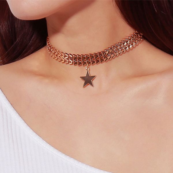 new punk exaggeration personality alphabet chain pentagram pendant necklace chokers necklaces 18143, Golden;silver
new punk exaggeration personality alphabet chain pentagram pendant necklace chokers necklaces 18143, Golden;silver
