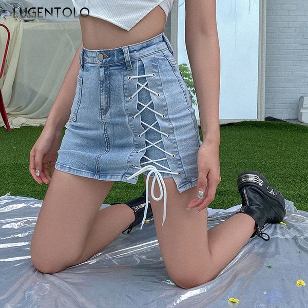 lugntolo women's short jeans summer bodycon new high waist all-match bottoming slim-fit bandage denim jeans, Blue
lugntolo women's short jeans summer bodycon new high waist all-match bottoming slim-fit bandage denim jeans, Blue