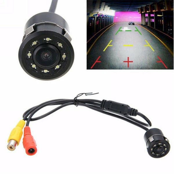 

car rear view camera 8 led night vision reversing auto parking monitor ccd waterproof 170 degree hd video
