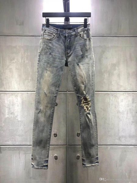 

218ss solid classic style fashion straight fit arrival biker blue jeans pants distressed water diamond zebra stripes jeans size 29-40