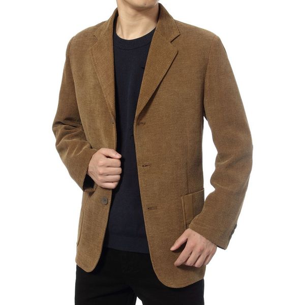 2020 men's autumn corduroy blazer fashion double buckle solid color thick blazer, White;black
2020 men's autumn corduroy blazer fashion double buckle solid color thick blazer, White;black