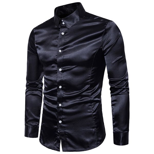fashion personality men's dress shirt casual slim fit long-sleeved shirt blouse camisa social 2019 blouse camisas de hombre, White;black
fashion personality men's dress shirt casual slim fit long-sleeved shirt blouse camisa social 2019 blouse camisas de hombre, White;black