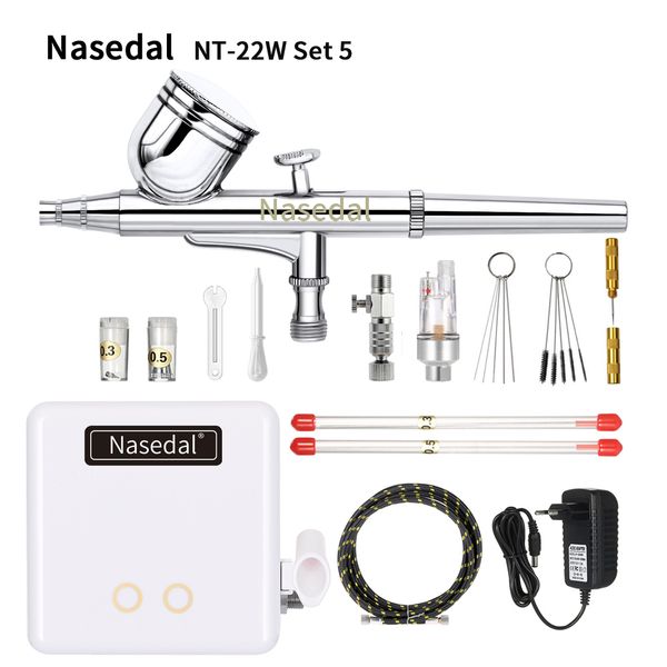 nasedal airbrush auto sstart compressor kit dual-action touch switch air brush spray gun cake nail car mode painting tool
nasedal airbrush auto sstart compressor kit dual-action touch switch air brush spray gun cake nail car mode painting tool