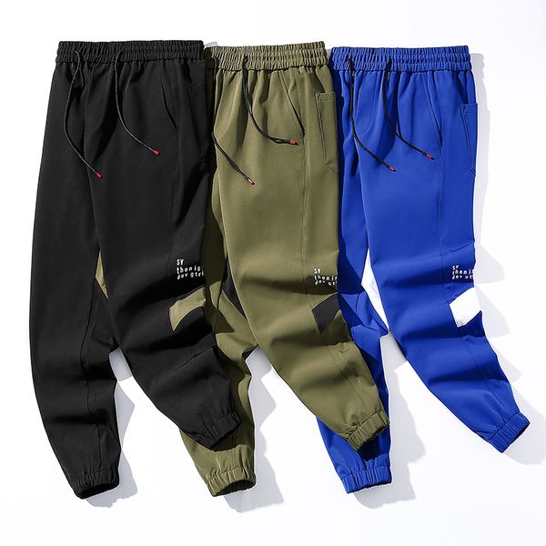 3 colors men's streetwear pants elastic waist with pocket pant solid 2020 spring casual ankle length pants for male korean style, Black
3 colors men's streetwear pants elastic waist with pocket pant solid 2020 spring casual ankle length pants for male korean style, Black