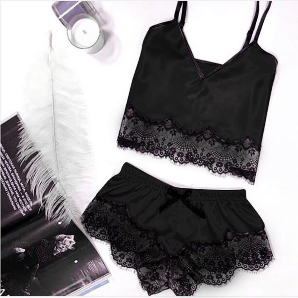 womens pajamas satin sling sleepwear lingerie lace bowknot nightdress underwear pyjama femme pijamas de mujer #r30, Blue;gray
womens pajamas satin sling sleepwear lingerie lace bowknot nightdress underwear pyjama femme pijamas de mujer #r30, Blue;gray