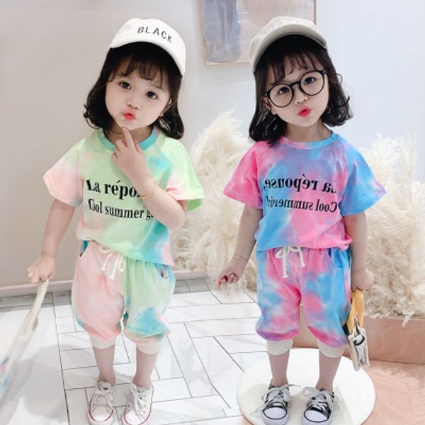 2-7 years old girl baby summer new suit fashion trend colorful letter printed pullover casual pants cute girl two-piece suit, White
2-7 years old girl baby summer new suit fashion trend colorful letter printed pullover casual pants cute girl two-piece suit, White