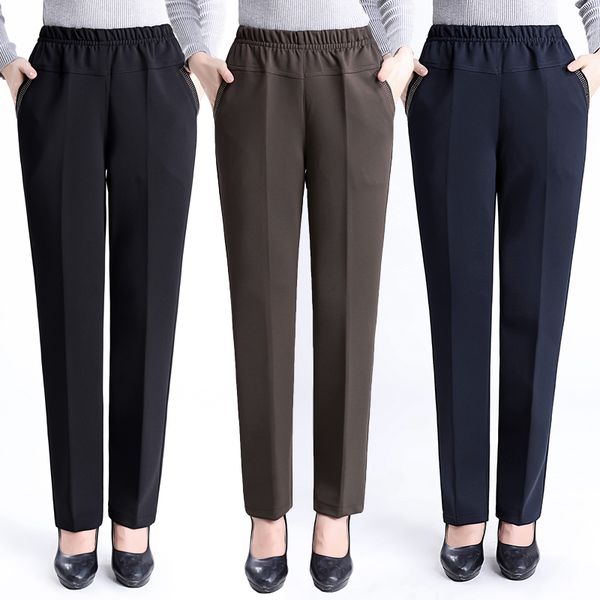 2020 large size 6xl spring autumn middle aged women pants slim high waist casual loose straight pants female trousers, Black;white
2020 large size 6xl spring autumn middle aged women pants slim high waist casual loose straight pants female trousers, Black;white