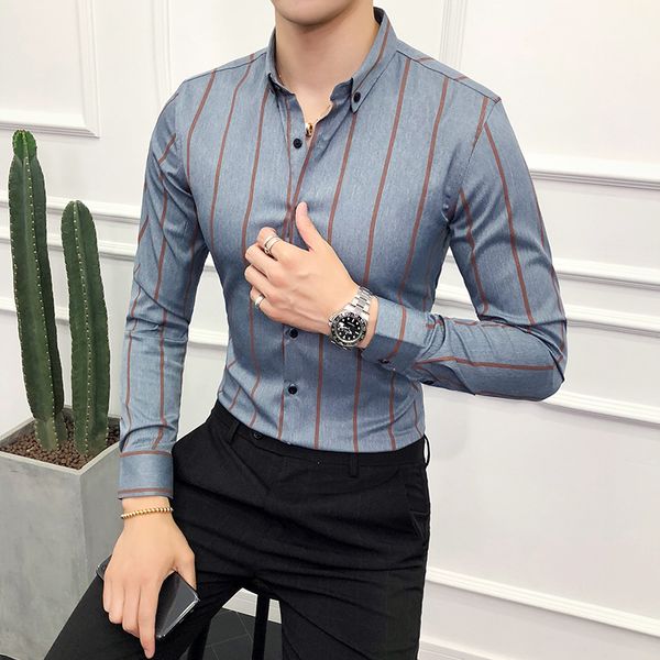 formal shirts for men spring autumn long sleeve vertical striped shirt slim fit business dress shirts 3xl- sale, White;black
formal shirts for men spring autumn long sleeve vertical striped shirt slim fit business dress shirts 3xl- sale, White;black