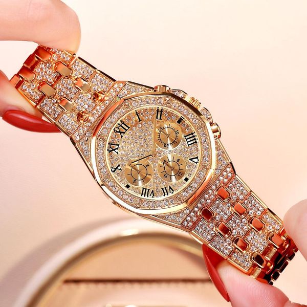 europe southeast asia, explosion-proof high-end large dial full of diamonds three-eyed diamond waterproof quartz watch, Slivery;brown
europe southeast asia, explosion-proof high-end large dial full of diamonds three-eyed diamond waterproof quartz watch, Slivery;brown